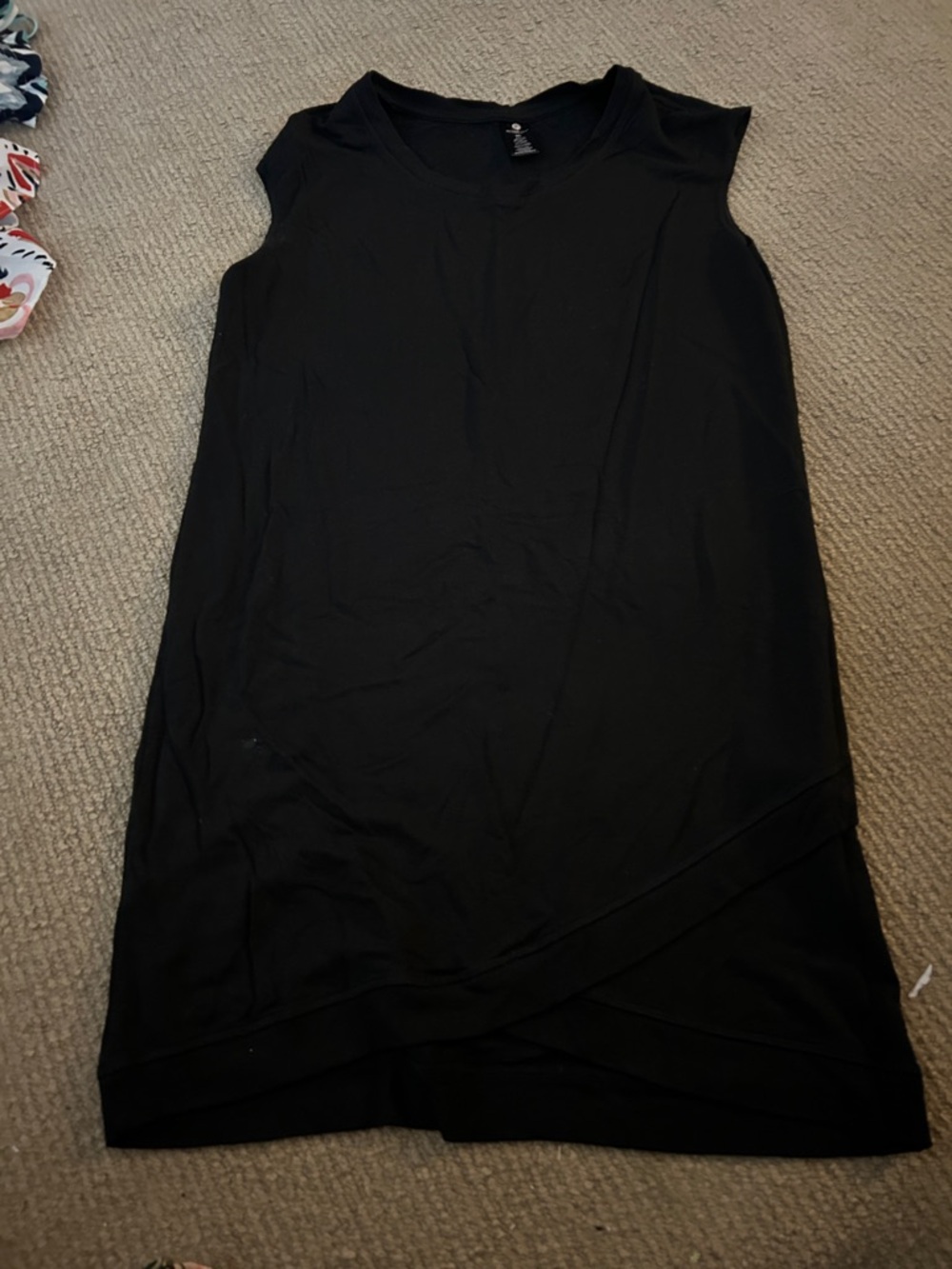 Active Life Black Sleeveless Tunic Tank